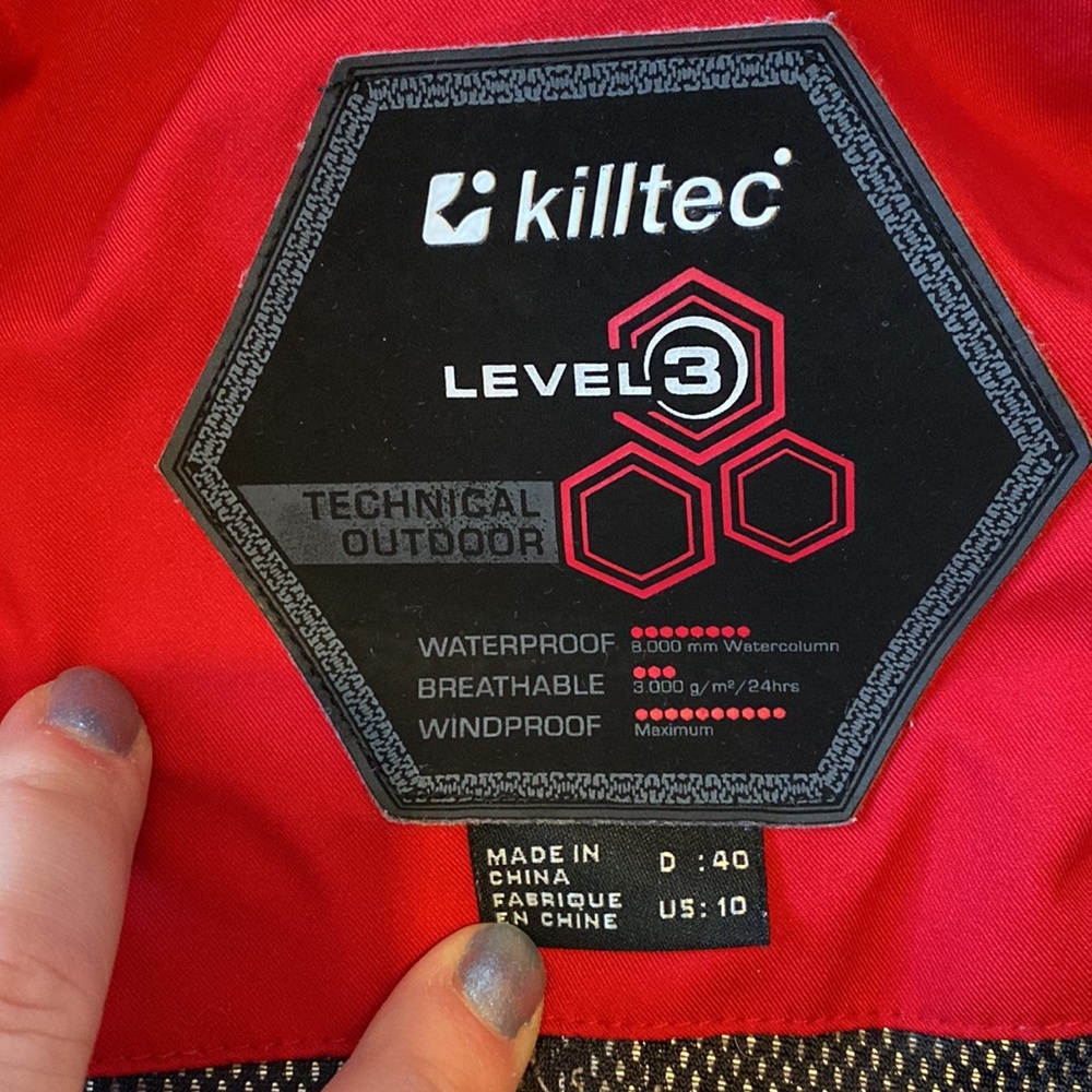 Red And White Killtec Level 3 Ski Jacket - image 4